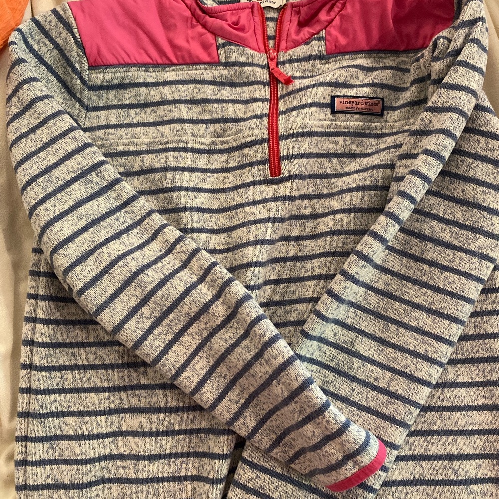 vineyard vines girls large pullover fleece
